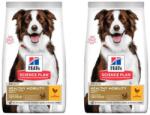 Hill's Science Plan Canine Adult Healthy Mobility Medium Chicken közepes testű kutyáknak készült kutyaeledel csirke ízületi támogatás 28 kg (2x14 kg)