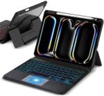 Apple TP-5010D магнитен калъф с Bluetooth клавиатура и RGB подсветка за iPad (2025) / 10.9 (2022)