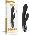 Lovetoy G-pont vibrátor csiklóizgatóval, Lovetoy, O-Sensual Clit Duo Climax, 21-25 cm, 3, 5-3, 9 cm átmérő, fekete, akkumulátoros, ABS, külön vezérelhető