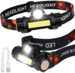 VERK GROUP Lanternă frontală cu LED COB 4-în-1 și magnet (08311)