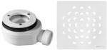 SAPHO GELCO zuhanytálca szifon, 90mm, DN40, fehér fedél (KSM104W-SN90) (KSM104W-SN90)