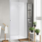 STUXI Verona 100 cm széles csukló zuhanyajtó, 6 mm vízlepergető üveggel, króm profillal (TL-6107-100)