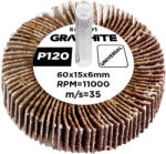 GRAPHITE Laminált lemez 60 x 15 x 6 mm, P120 58T391 (58T391)