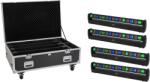 EUROLITE Set 4x LED BAR-8 SWING QCL bar + Flightcase with wheels (20001065)