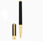 S.T. Dupont Initial töltőtoll - fekete lakk, arany színű részletek (270202)