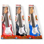  Gitár, el. , fém húros, zene, rock, 3 szín, 18x46 cm dob
