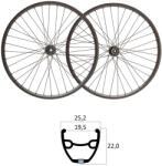 SHIMANO Kerékszett Mvtek Gravel Tlr Disc Agyakkal Sh 9/10/11s 6-csavaros átütős 12x100/12x142 32h (párban) Fekete