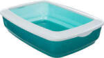  Alomtálca peremes zöld/fehér 37x15x47cm - Trixie Litter Tray