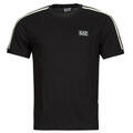Emporio Armani EA7 Rövid ujjú pólók TRAIN LOGO SERIES M TAPE TEE SS CO - TRAIN LOGO SERIES M TAPE TE Fekete EU S