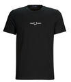 Fred Perry Rövid ujjú pólók EMBROIDERED T-SHIRT Fekete EU L