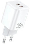 Awei töltő PD65-EU 35W2x USB-C GaN fehér (PD65-EU)