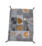  Hinta görényeknek 33x21cm - Szürke - sárga szívekkel - KICSI