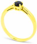 White & Black Fekete gyémánt eljegyzési gyűrű - 0, 42 karát (AU14284)