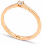 White & Black Eljegyzési gyűrű - 2, 8mm gyémánttal - rosegold (AU12967)