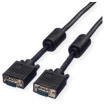 Roline kábel VGA HQ + Ferrite + DDC, HD15, M/M, 15m, fekete (11_04_5665-2)