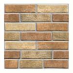  Set 10 x Placi Tapet Autocolant 3D cu Imitatie de Caramida de Piatra, 30x30 cm Maro (129752)