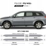 Martig Dodge Journey 05-19 Króm biztonsági ajtó díszlécek