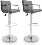 Aga 2x bárszék karfával Szürke (MR2010Grey-2)