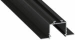  LED Alumínium Profil SUBLI Fekete 2, 02 méter (SUBLI-25)