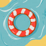 Alkotásutca Úszógumi - Számfestő készlet kereten 40x40