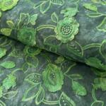  Pamutvászon TIE DYE EMBROIDERY Flora design A