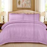 Dormy Ágyneműhuzat-garnitúra 4 részes, Damasc Stripe, Finom pamut (flanel), Világoslila (PRVDMSEL-71002)