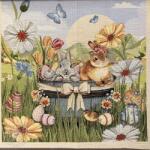  Dekorációs anyag GOBELIN PREMIUM Floral Easter Bunny PANEL
