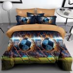 Dormy 3D ágyneműhuzat-garnitúra 6 részes, Fotbal V1, finom pamut (flanel) (JHN-3D-79857)