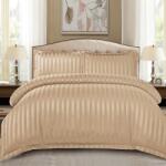 Dormy Ágyneműhuzat-garnitúra 4 részes, Damasc Stripe, Finom pamut (flanel), Bézs (PRVDMSEL-70994)