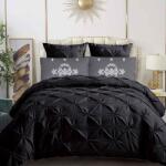 Dormy Gumis ágyneműhuzat-garnitúra 6 részes, Crease, fekete, finom pamut, 180x200 (PRVPL-53385CN)