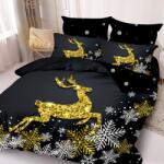 Pucioasa Télapós gumis ágyneműhuzat, 6 részes, Noel V100, finom pamut, 180x200 (SEP-NOEL-ELA-77387)