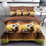 Dormy 3D ágyneműhuzat-garnitúra 6 részes, Fotbal V2, finom pamut (flanel) (JHN-3D-79858)