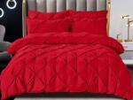 Dormy Ágyneműhuzat-garnitúra, Rynker, Piros, 6 részes, finom pamut (flanel) (JO-28879)