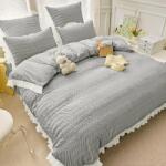 Dormy Ágyneműhuzat kreppelt 6 részes, Damma, Finom pamut (flanel), Szürke (JO-37990)