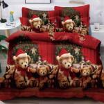 Dormy Egyszemélyes télapós ágyneműhuzat, Jolly V40, Finom pamut (flanel) (JO1P2311V40)