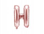 Party Deco G-betűs lufi, rozé arany, 35 cm