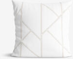 Goldea față de pernă 100% bumbac - linii geometrice pe alb 40 x 60 cm