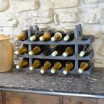  Eda Bortartó állvány otthonra, 18 palack tárolására alkalmas, 3 szint szürke (EDA)