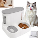 Bedee Automatikus eledel- és vízadagoló macskáknak és kutyáknak Acél tállal Kényelmes (Automatyczny karmnik dla kota)