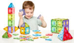 Polydron KinderMag Átlátszó mágneses építőkészlet osztálykészlet (PD-57-5010T)