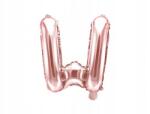 Party Deco U betű alakú rózsaszín arany lufi, 35 cm