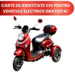 Beldeny Triciclu Electric Persoane TRP800, 800W, Autonomie 50 km, rosu, Fara Permis