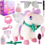 MalPlay Interaktív Unikornis Ló Sétál Hangokat Ad Ki Póráz Kiegészítők (109833)