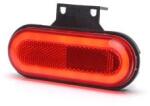 WAS W198, -as tipuscsalád. 1400. Hátsó (piros) ovális alaku NEON Led, -es helyzetjelző lámpa, prizmával, felfogatási adapterrel. 12-24V, -os kivitel. Vízállóság: IP6K9K. Méretei: 124X68X42mm. 25 cm vezeté