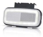 WAS W199, -es tipuscsalád. 1404. Első (fehér) NEON Led, -es helyzetjelző lámpa, prizmával. felfogatási adapterrel. 12-24V, -os kivitel. Vízállóság: IP6K9! Méretei: 117X56X42mm. 25 cm vezetékkel (1404-W199