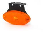 WAS Szélességjelző 12V/24V ovális alakú sárga 2 ledes középen +tartófül 120mm x 68mm (305z) (305z-W64) - szervizfelszereles