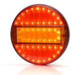 WAS W91, -es tipuscsalád. 743. Kerek, teljesen LED, -es un. AVIA tipusú 3funkciós (hj. +fék+index) hátsó lámpa. 12-24V, -os kivitel. Jobb-Bal. Méretei: Átm: 140mm, vast. : 25mm, csavartáv. : 45mm. 2m bekö