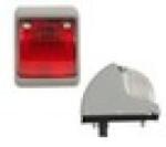 Dasteri Magasságjelző FEHÉR, izzós kivitel (5W cseresznye izzó nélkül) 70x55mm, mag. : 45mm, csavartáv. : 45mm - 618.07 (618.07) - szervizfelszereles