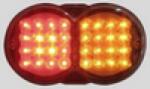 WAS ! ! ! AKCIÓ! ! ! a készlet erejéig - Hátsólámpa 12V(extra terhelés) duplakerek 3 funkciós 32 LEDes 208mm x 121mm x 57mm (helyzetjelző, fék, index) (227w) (227o-W41) - szervizfelszereles