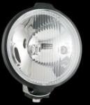 WESEM HO2.15160. Szúrófényű, nagy kerek fekete ködfényszóró, műanyag házzal fehér üveggel +helyzetjelzővel. Méretei: 183x97mm. Felfogatás: alul M10, -es csavarral. H3 és T4W izzós kivitel, izzók nélkül. 0, 